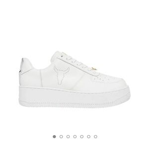 Windsor Smith Racerr White Platform Sneakers size 7 .